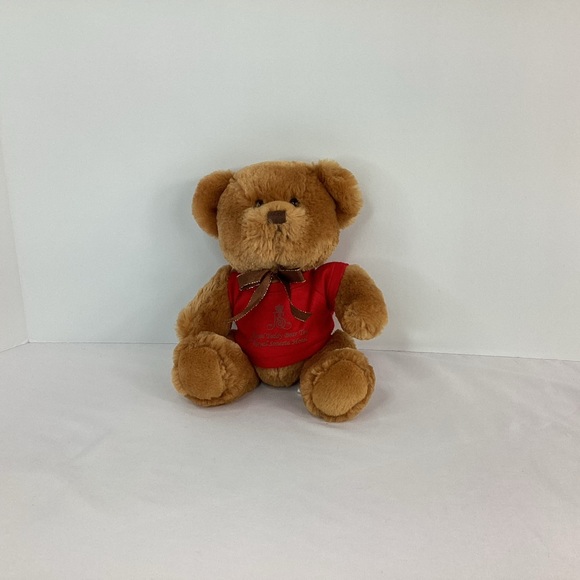 Steven Smith Royal Sonesta Hotel Plush Tea Teddy Bear Souvenir Red Shirt - Picture 4 of 9